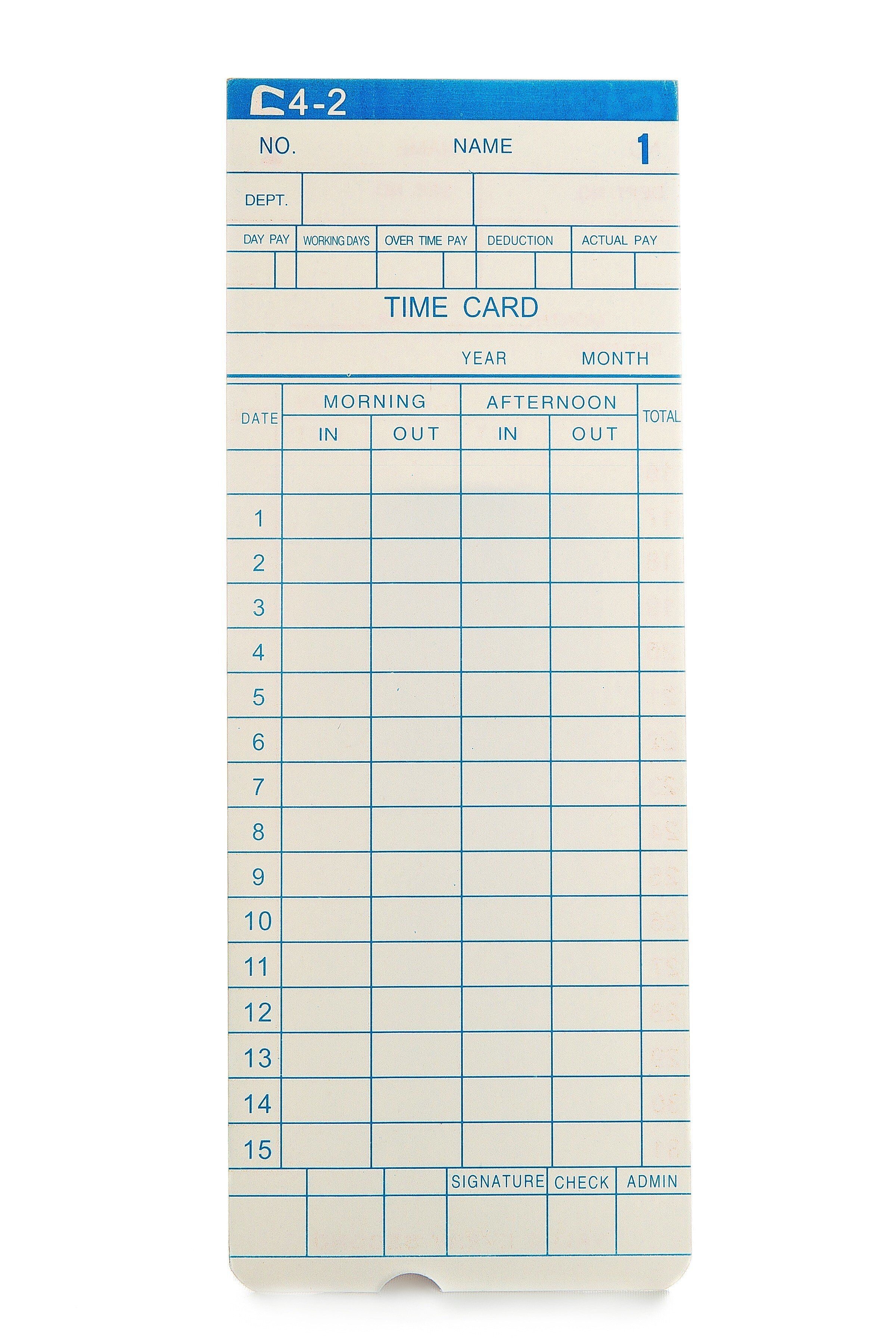 AC003 Clocking In Cards